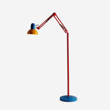 Color-Blocked Articulated Metal Floor Lamp With Foot Switch - Image 1