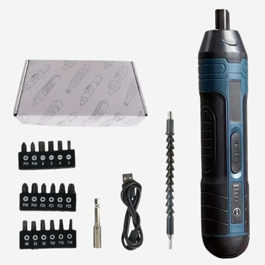 Cordless Electric Screwdriver With 3.6V Lithium Battery USB Rechargeable Ergonomic Grip And Bit - Image 7