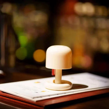 Cordless Mushroom Table Lamp With Portable Mood Lighting - Image 2