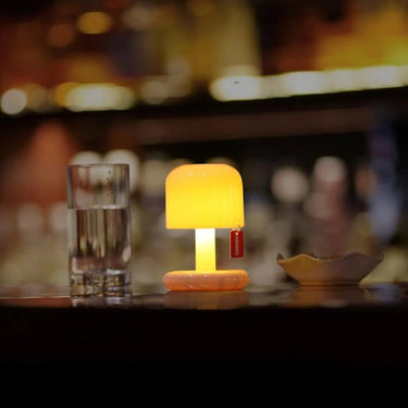 Cordless Mushroom Table Lamp With Portable Mood Lighting - Image 3