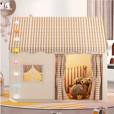 Cozy Indoor Play Tent For Kids Lightweight Playhouse With Soft Fabric Easy Setup And Carry Bag - Image 4
