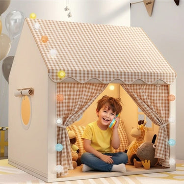 Cozy Indoor Play Tent For Kids Lightweight Playhouse With Soft Fabric Easy Setup And Carry Bag - Image 5