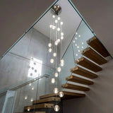 Crystal Glass Bubble Chandelier Modern Foyer Light - Image 3