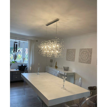 Crystal Linear Chandelier With Branch Design - Image 5