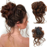 Curly Clip In Hair Bun For Instant Volume With Natural-Looking Curls - Image 7
