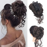 Curly Clip In Hair Bun For Instant Volume With Natural-Looking Curls - Image 6