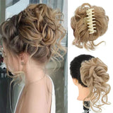 Curly Clip In Hair Bun For Instant Volume With Natural-Looking Curls - Image 8