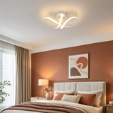 Curved Ceiling Light With Twisted Aluminium Design - Image 5