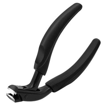 Curved Stainless Steel Toenail Clipper With Ergonomic Soft-Touch Handle And Pu Storage Pouch - Image 1