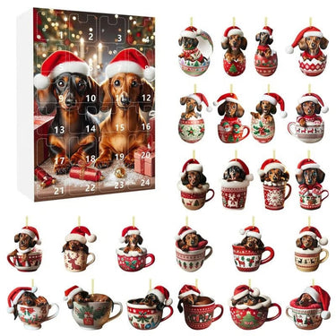 Dachshund Christmas Dog Advent Calendar With 24 Themed Toys And Accessories - Image 7