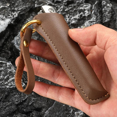 Damascus Pattern Folding Knife With Stainless Steel Blade And Wood Handle For Camping Hiking And Edc - Image 3