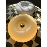 Donut Ceiling Light With Smooth Glass Dome Shade - Image 3