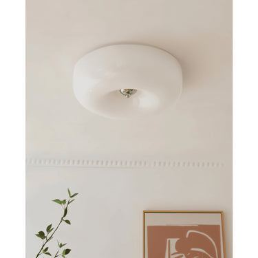 Donut Ceiling Light With Smooth Glass Dome Shade - Image 7
