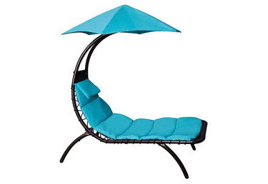 Dream Chair Lounger With Oversized Canopy And Curved Legs For Backyard Relaxation - Image 3
