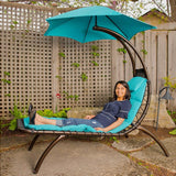 Dream Chair Lounger With Oversized Canopy And Curved Legs For Backyard Relaxation - Image 5