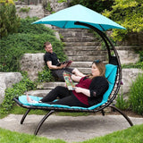 Dream Chair Lounger With Oversized Canopy And Curved Legs For Backyard Relaxation - Image 7