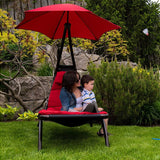 Dream Chair Lounger With Oversized Canopy And Curved Legs For Backyard Relaxation - Image 8