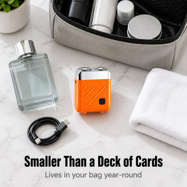 Dual Rotary Head Compact Pocket Shaver With Self-Sharpening Blades - Image 6