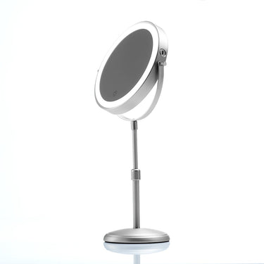 Dual-Sided Adjustable Vanity Mirror With 10X Magnification And LED Lighting - Image 3