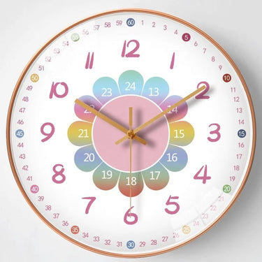 Educational Wall Clock With Color Dial And Battery Operation - Image 3