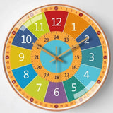 Educational Wall Clock With Color Dial And Battery Operation - Image 2