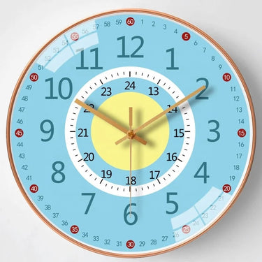 Educational Wall Clock With Color Dial And Battery Operation - Image 4