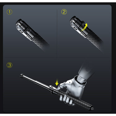 Expandable Baton With Spring-Loaded Telescopic Design And Glass Breaker For Self Defense - Image 5