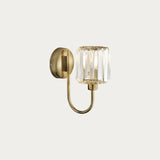 Faceted Glass Single Arm Wall Light - Image 1