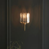 Faceted Glass Single Arm Wall Light - Image 3
