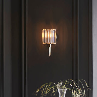 Faceted Glass Single Arm Wall Light - Image 7