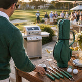 Father's Day Golf Themed Bbq Tool Set 7-Piece Stainless Steel Grilling Accessories With Non-Slip Rubber Grips - Image 7