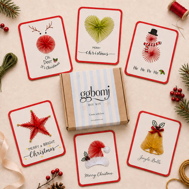 Fernstitch Christmas Embroidery Card Kit Beginner-Friendly 6-Design Diy Stitching Set - Image 3