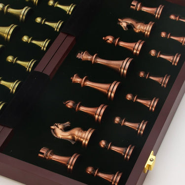 Foldable Portable Chess Set With Alloy Pieces For International Play - Image 5