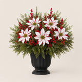 Frostpetal Christmas Poinsettia Stem Insert For Urns & Planters - Image 8
