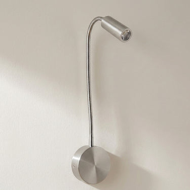 Gooseneck Wall Reading Light With Adjustable Aluminum Arm - Image 1