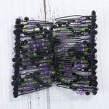 Handmade Beaded Hair Comb Stretchable Magic Hair Clip For Secure Pain- Styling - Image 3