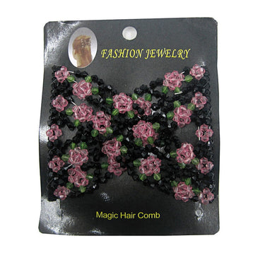 Handmade Beaded Hair Comb Stretchable Magic Hair Clip For Secure Pain- Styling - Image 9