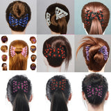 Handmade Beaded Hair Comb Stretchable Magic Hair Clip For Secure Pain- Styling - Image 2