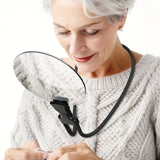 Hands-Free Necklace Magnifier With 5X Lens For Reading Crafting And Close-Up Tasks - Image 1