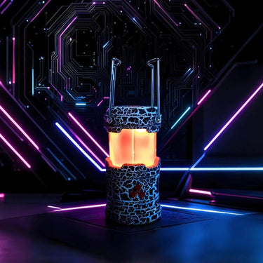 Hazard Lantern With Glowing Core And Cylindrical Design - Image 2
