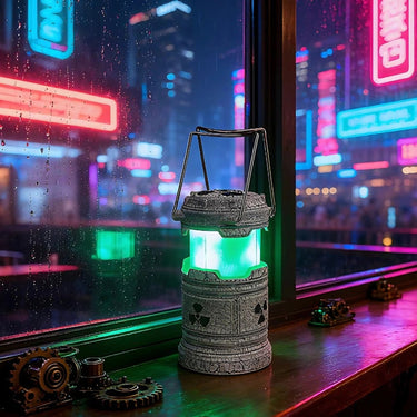 Hazard Lantern With Glowing Core And Cylindrical Design - Image 3