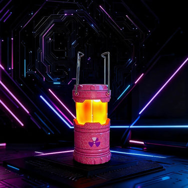 Hazard Lantern With Glowing Core And Cylindrical Design - Image 5