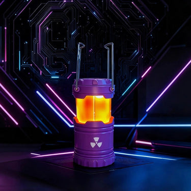 Hazard Lantern With Glowing Core And Cylindrical Design - Image 6