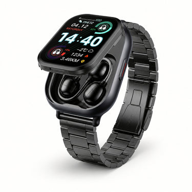 HD Touchscreen Smartwatch Integrated Wireless Earbuds - Image 1