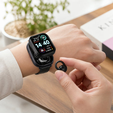 HD Touchscreen Smartwatch Integrated Wireless Earbuds - Image 3