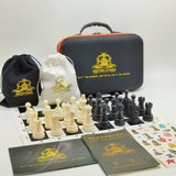 High-End Portable Chess Set With Resin Pieces And Case - Image 4