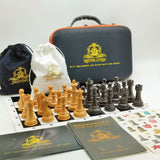 High-End Portable Chess Set With Resin Pieces And Case - Image 7
