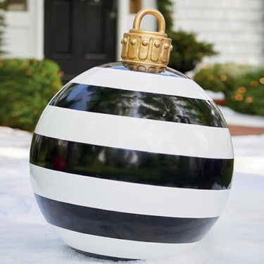 Inflatable Christmas Ornament Ball With Snowflake Pattern - Image 2