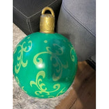 Inflatable Christmas Ornament Ball With Snowflake Pattern - Image 8