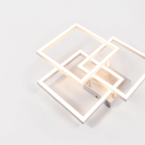 Layered Square Ceiling Light With Remote Control And Dimmable LED - Image 5